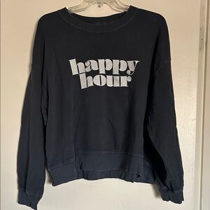 Old Navy Dark Blue Vintage Inspired Crewneck Sweatshirt XL